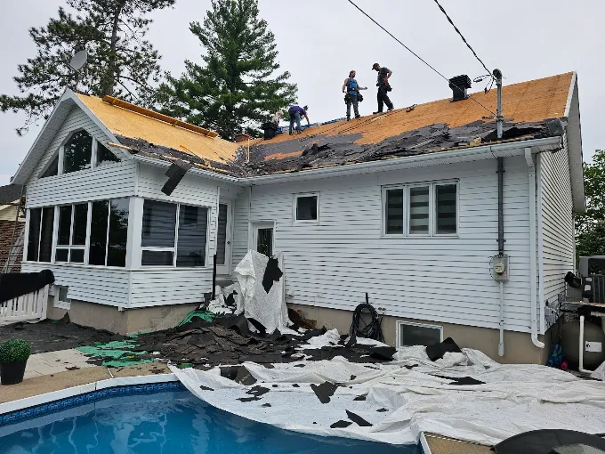 Toiture avant les travaux