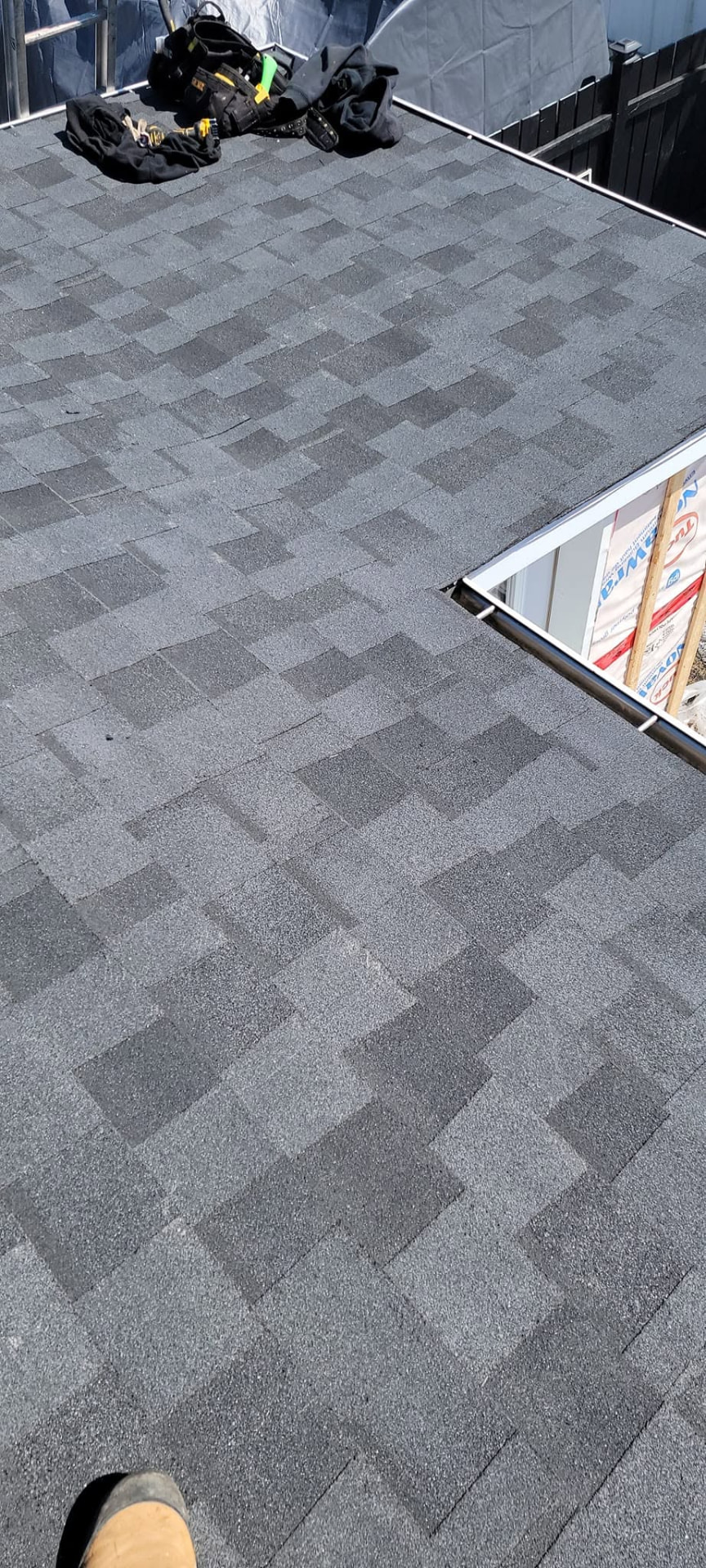 Toiture neuve en acier réalisée par Toiture AllStar